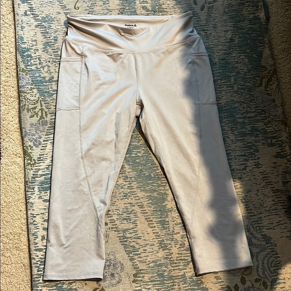 Reebok Light Gray Athletic Leggings